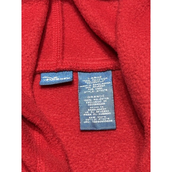 Disney Mickey Mouse Hooded Pullover Unisex Fleece Large - Minor Wear - Picture 9 of 15